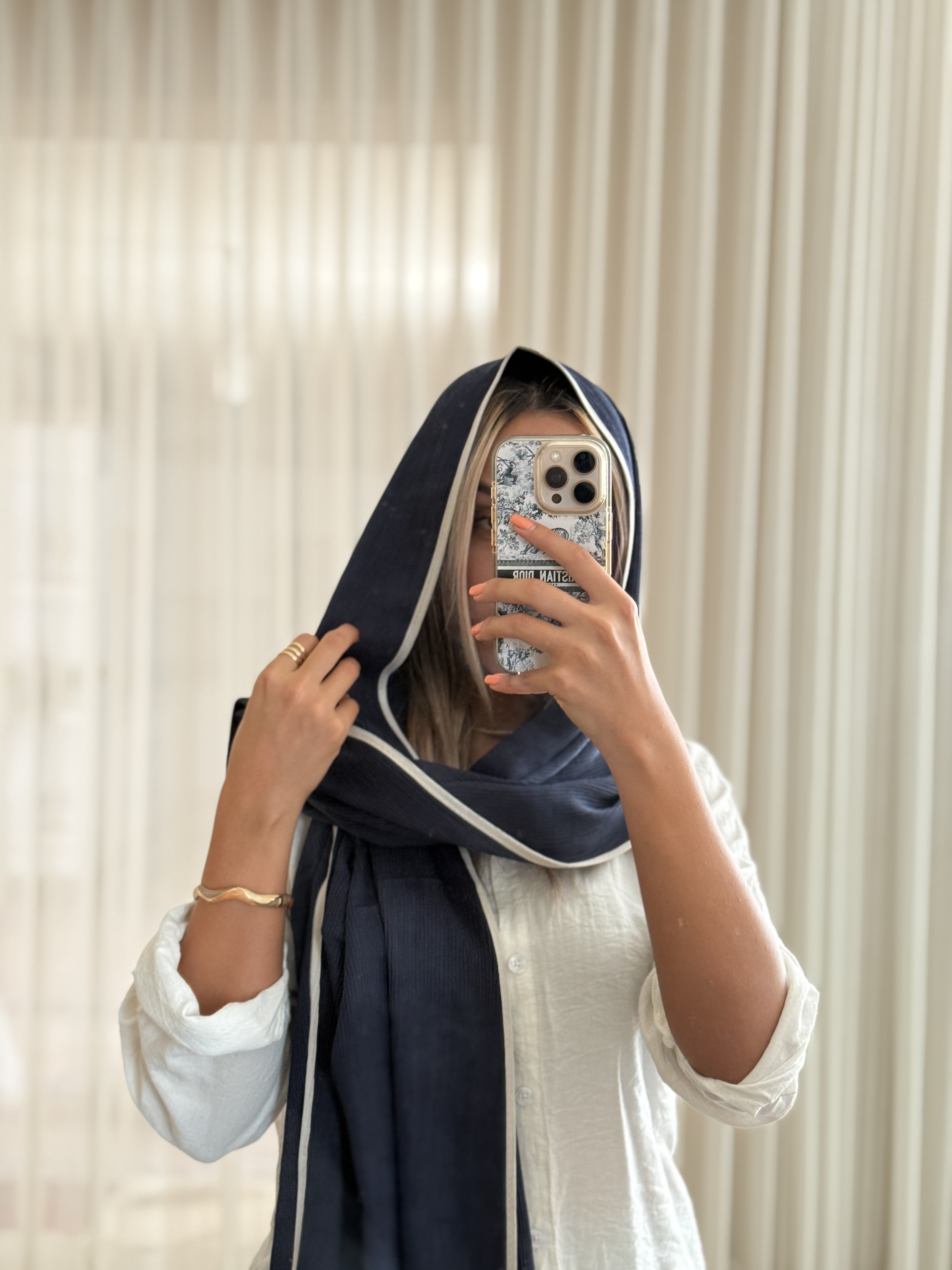 شال کبریتی نوار دوزی